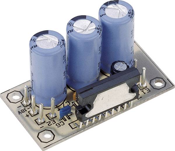 Conrad Components  Stereo-versterker Bouwpakket 9 V/DC, 12 V/DC, 18 V/DC 20 W 2 Ω