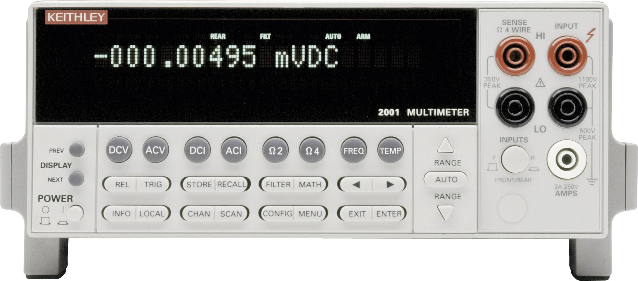 Keithley 2001 Bench multimeter Kalibratie (ISO) Digitaal ISO gekalibreerd Weergave (counts): 10000000