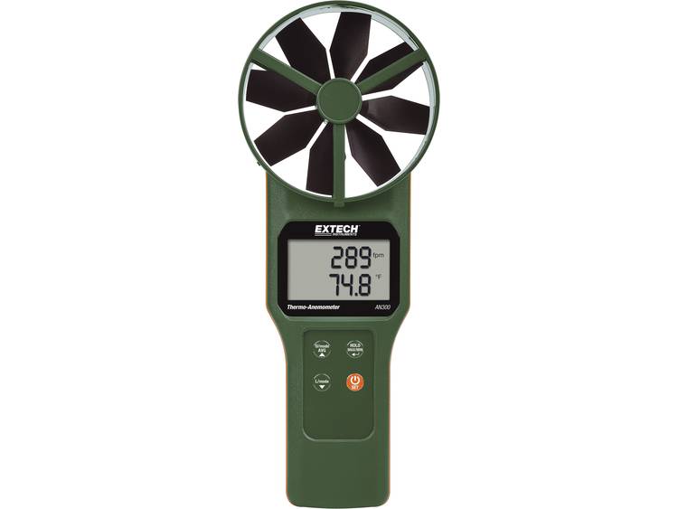 Extech AN300 CFM-CMM Anemometer en Thermometer met Grote Vinnen
