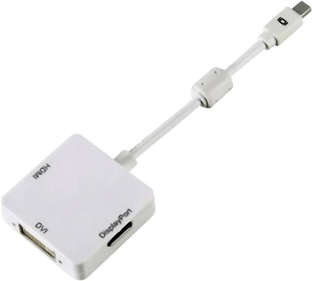 Hama 53245 DisplayPort / DVI / HDMI Adapter [1x Mini-DisplayPort stekker - 1x HDMI-bus, DVI-bus 24+5-polig, DisplayPort -3