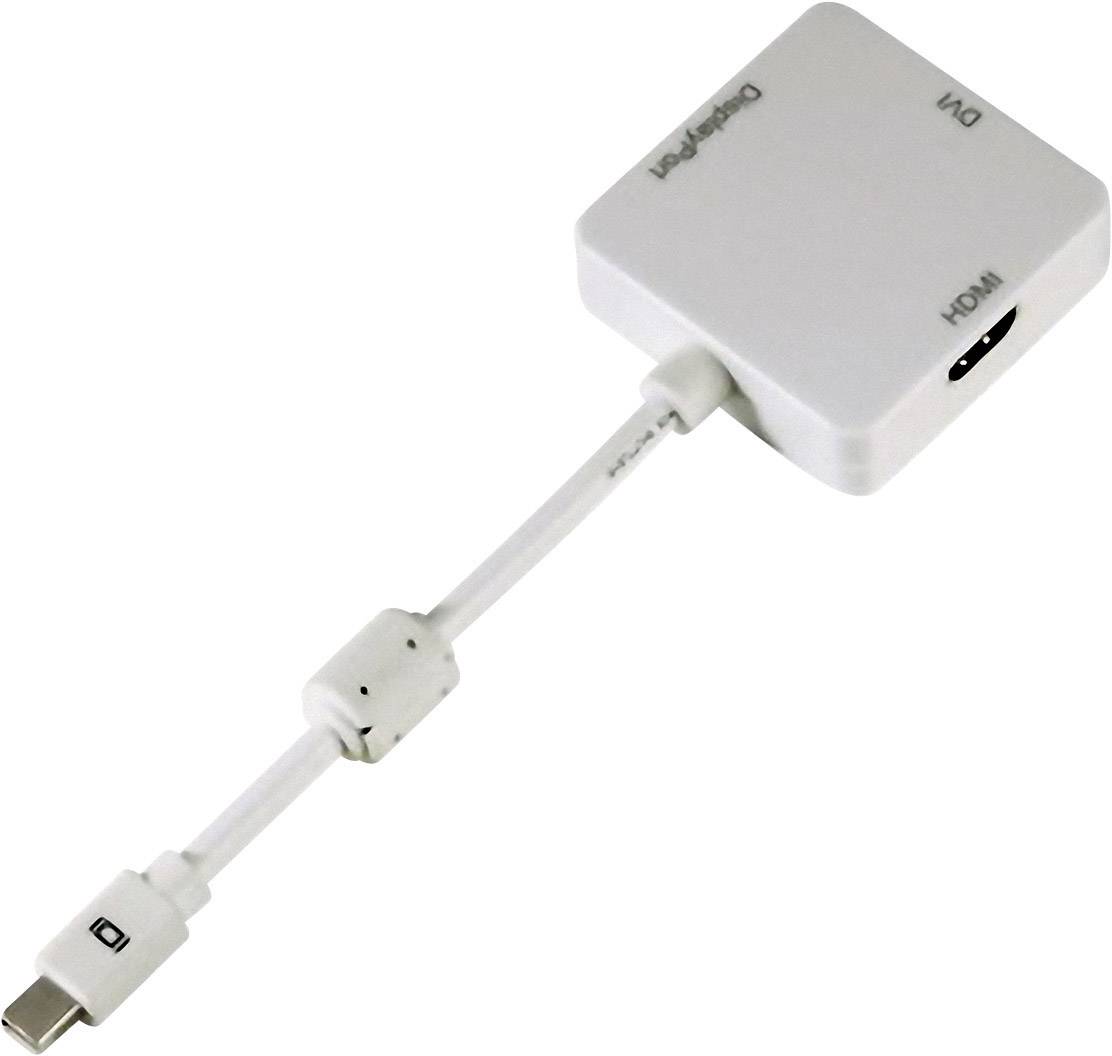 Hama 53245 DisplayPort / DVI / HDMI Adapter [1x Mini-DisplayPort stekker - 1x HDMI-bus, DVI-bus 24+5-polig, DisplayPort -4