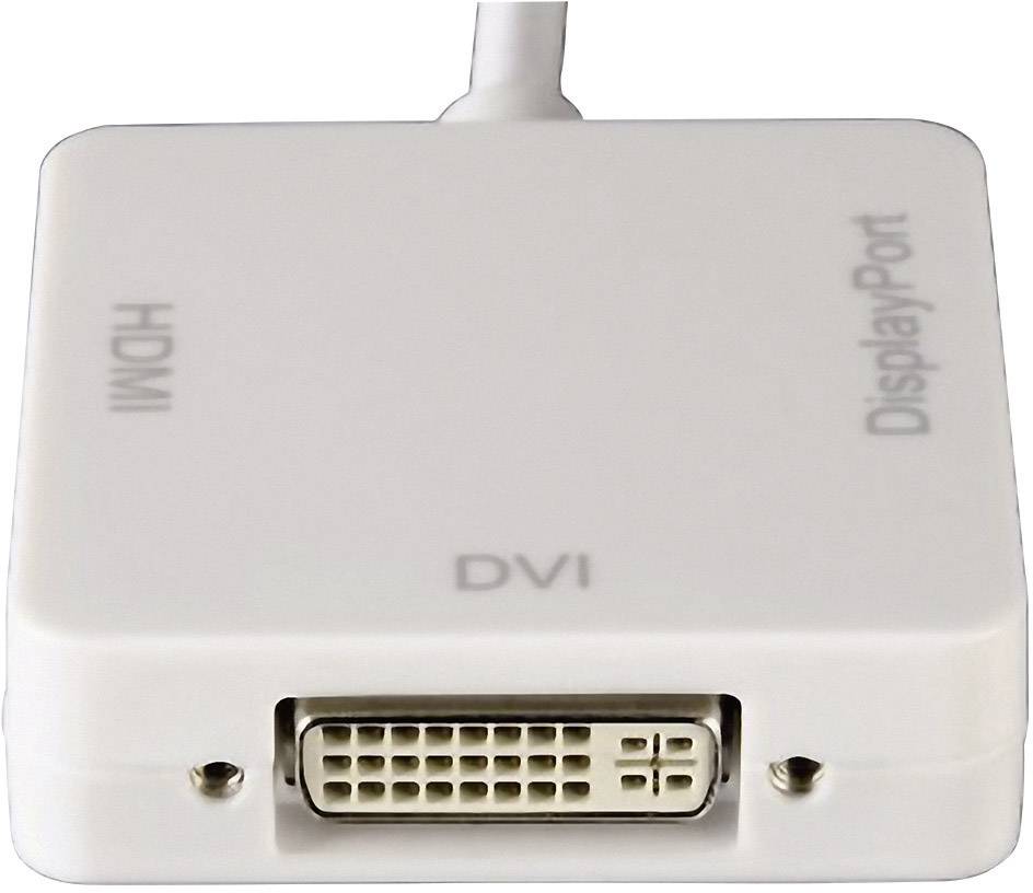 Hama 53245 DisplayPort / DVI / HDMI Adapter [1x Mini-DisplayPort stekker - 1x HDMI-bus, DVI-bus 24+5-polig, DisplayPort -6