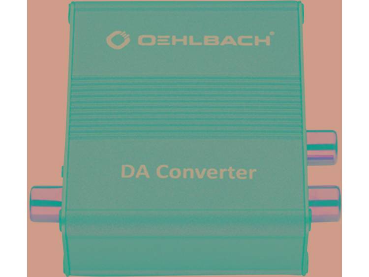 Oehlbach DA-omvormer Audio Converter [1x Toslink-bus (ODT), Cinch-koppeling => 2x Cinch-koppeling]