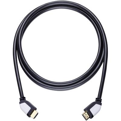 Oehlbach 42464 HDMI-kabel HDMI Aansluitkabel HDMI-A-stekker, HDMI-A-stekker 5.10 m Zwart Ultra HD-HDMI met ethernet, Aud