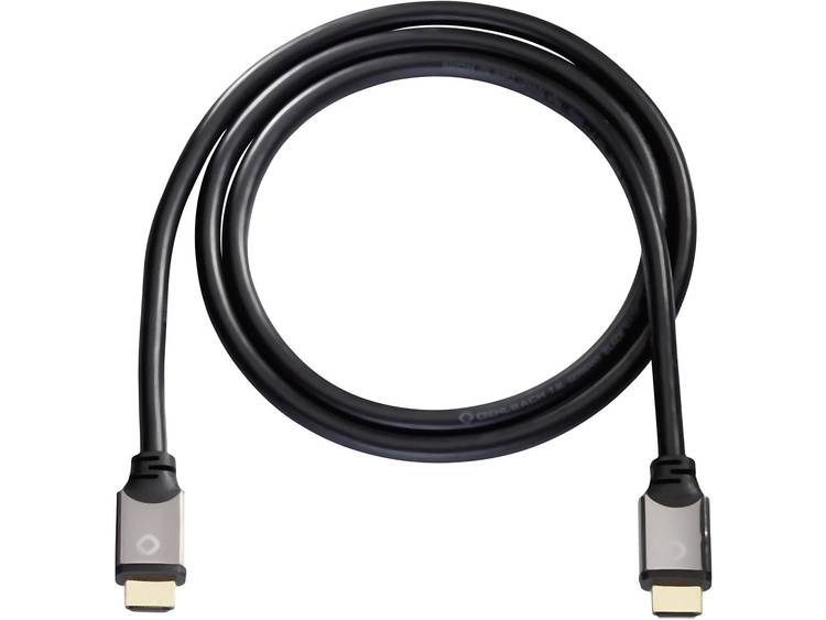 Oehlbach HDMI Aansluitkabel [1x HDMI-stekker <=> 1x HDMI-stekker] 10.00 m Zwart