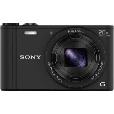 Sony Cyber-Shot DSC-WX350B Digitale camera 18.2 Mpix Zoom optisch: 20 x Zwart  Full-HD video-opname, WiFi
