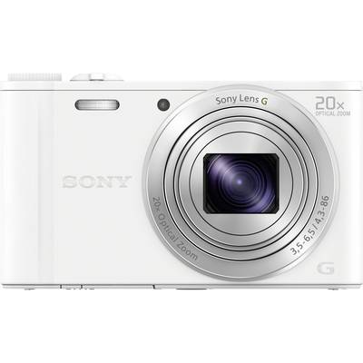 Sony Cyber-Shot DSC-WX350W Digitale camera 18.2 Mpix Zoom optisch: 20 x Wit  Full-HD video-opname, WiFi