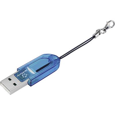 Renkforce CR14e Mini Externe geheugenkaartlezer USB 2.0 Blauw