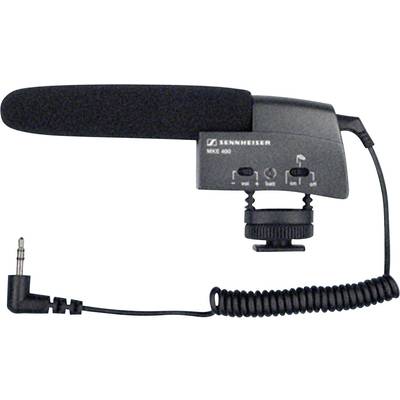 Sennheiser MKE 400  Cameramicrofoon Zendmethode:Direct Incl. kabel, Incl. windkap, Flitsschoenmontage