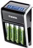 Varta LCD Plug Batterijlader NiMH AAA (potlood), AA (penlite), 9 V (blok)