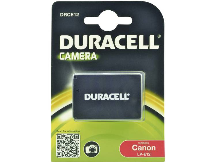 Duracell Camera-accu Vervangt originele accu LP-E12 7.4 V 800 mAh