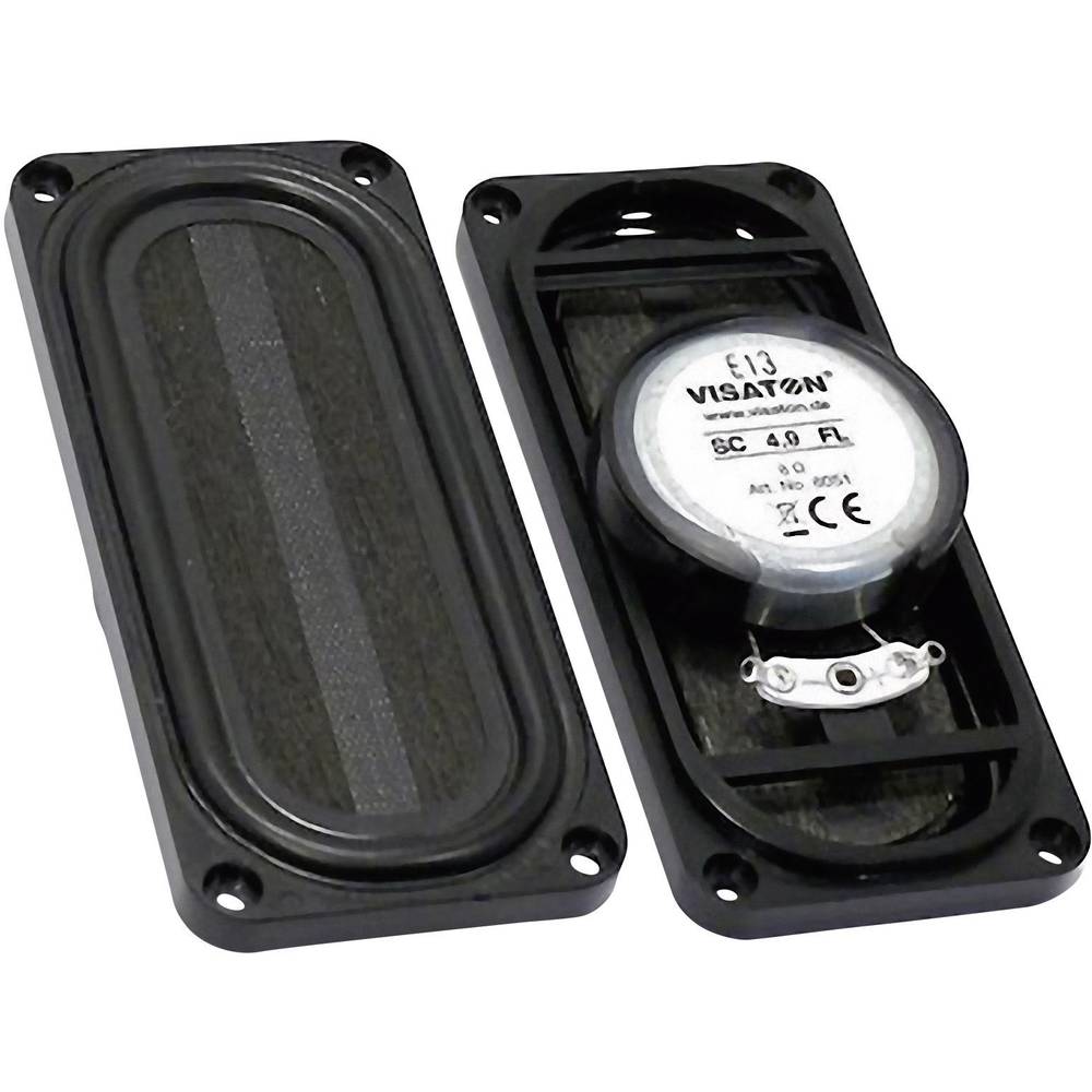 Visaton SC 4.9 FL 3.5 inch 9 cm Mini-luidspreker 4 W 8 Ω