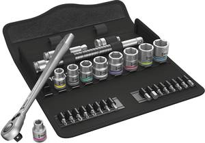 Conrad Wera Zyklop Metal 8100 SB 8 Dopsleutelset Metrisch 3/8" (10 mm) 29-delig 05004048001 aanbieding