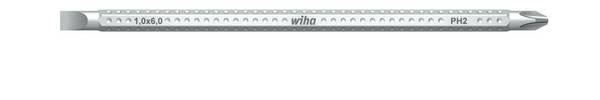 Wiha 00665 Werkplaats Plat, Kruiskop Phillips Verwisselbare kling  4 mm PH 1   150 mm Geschikt voor Wiha System 6