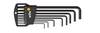 Wiha Inbus Haakse schroevendraaierset 5/64 inch, 3/32 inch, 1/8 inch, 5/32 inch, 3/16 inch, 7/32 inch, 1/4 inch, 5/16 inch 8-delig