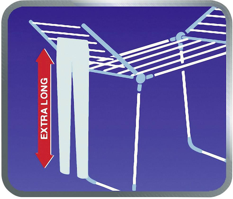 Leifheit Kledingdroger Vloerstaand 180 Classic Blauw/Wit 81514-1