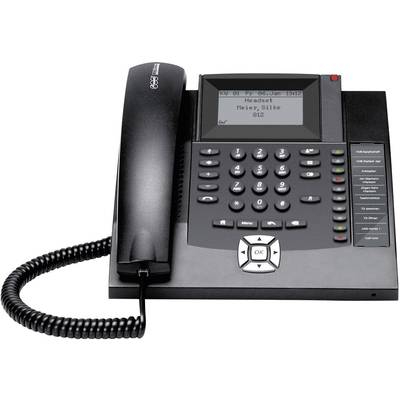 Auerswald COMfortel 1200 ISDN-systeemtelefoon Handsfree Verlicht Zwart 