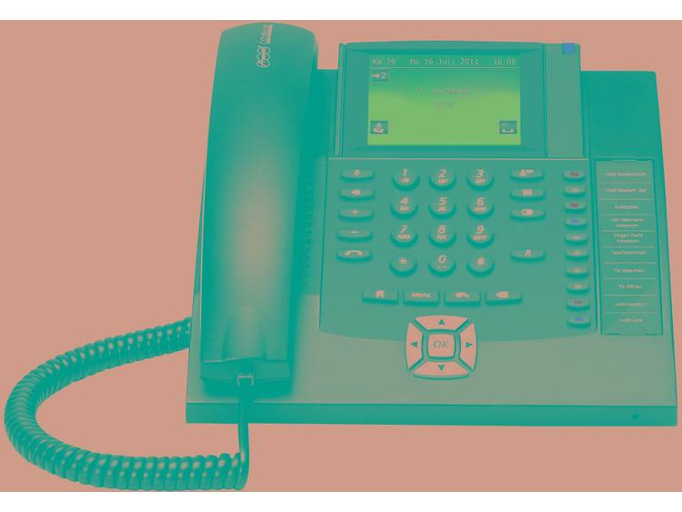 Auerswald COMfortel 1400 ISDN systeemtelefoon Kleuren touchscreen Zwart