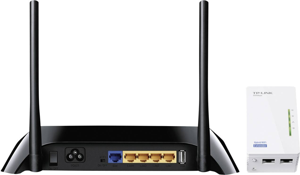 TP LINK H5 KIT Powerline WiFi Hybrid Kit 500 MBit s Conrad nl
