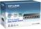 'TP-Link 8-Poorts Gigabit Easy Smart Switch' verpakking toont productafbeelding en belangrijkste kenmerken zoals 'Efficiënt beheer', 'Energiezuinig'. Modelnummer TL-SG108E.