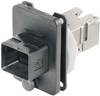 Telegärtner 100007419 RJ45-flensset variant 4 Koppeling, inbouw Aantal polen: 8P8C Zwart 1 stuk(s)