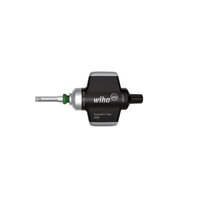 Draaimomentgereedschap Wiha TorqueFix met draaimomentindicatie van 2,0 Nm. Zwarte en grijze kleuren, geschikt voor nauwkeurig schroefwerk.