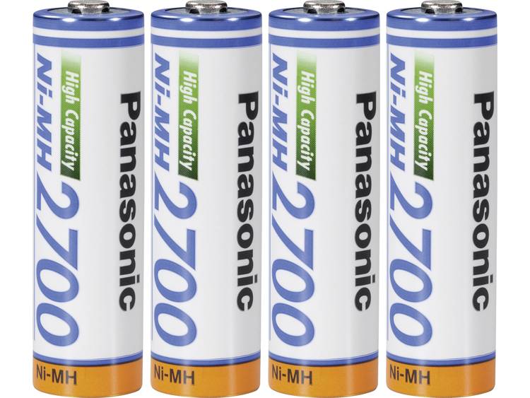 Panasonic Panasonic AA Oplaadbare AA batterij (penlite) NiMH 2700 mAh 1.2 V 4 stuk(s)