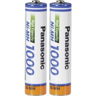 Panasonic  Oplaadbare AAA batterij (potlood) NiMH 1000 mAh 1.2 V 2 stuk(s)