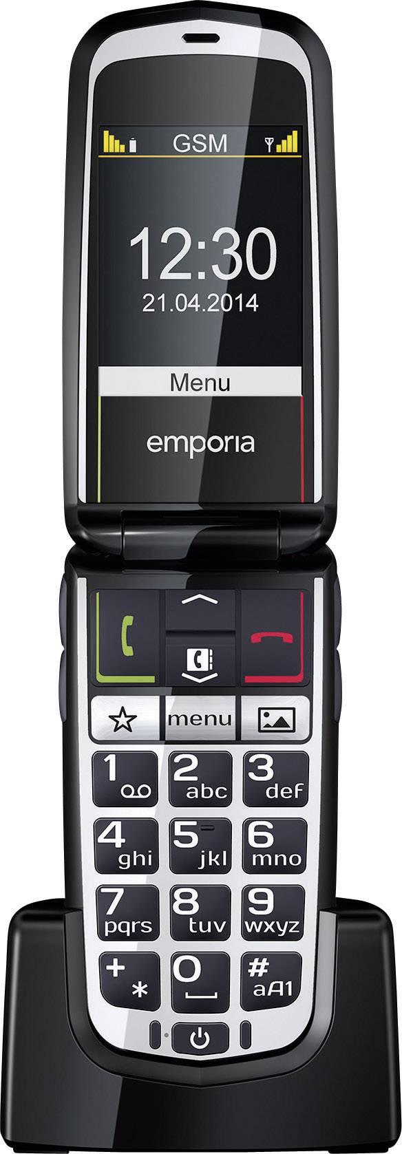 Emporia Glam Senioren clamshell telefoon Met laadstation, SOSknop