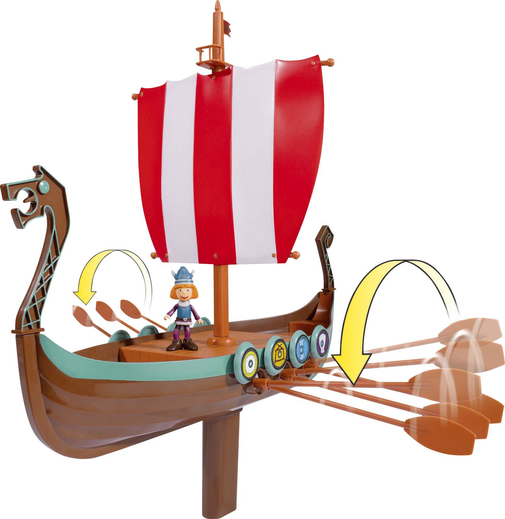 Dickie Toys Wickie de Viking boot RC boot voor beginners RTR 350 mm