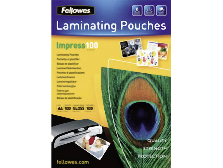 Fellowes LAMINATING POUCH 100MIC A4 100PK (5351111)