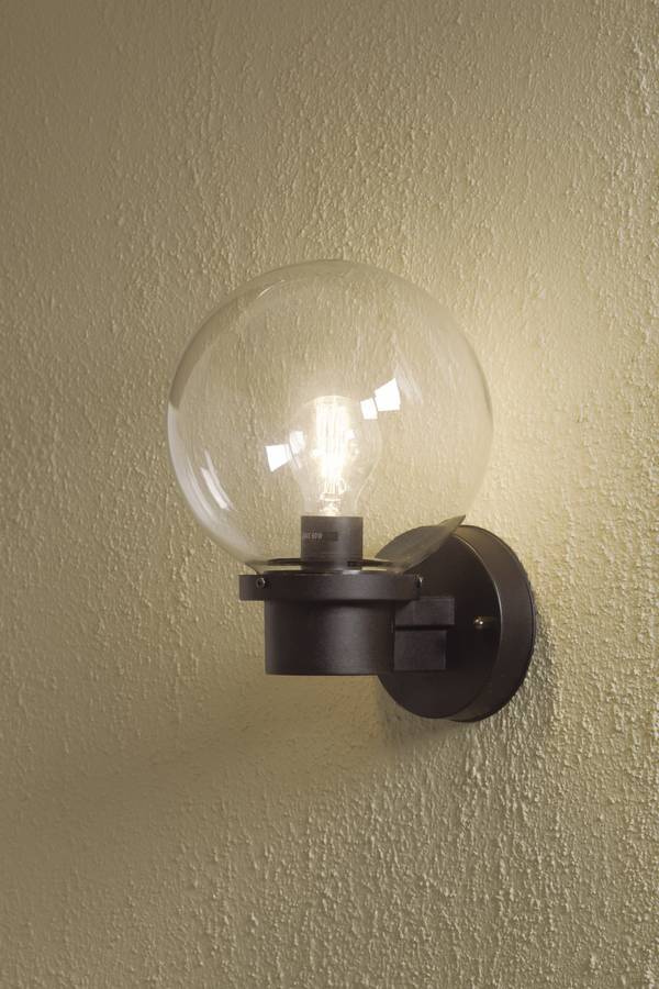 Konstsmide Nemi Twighlight 7322-750 Buitenlamp (wand)  Spaarlamp, LED E27 60 W Zwart