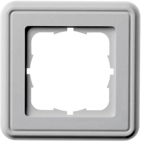 Telegärtner 100027371 Frameplaat Enkelvoudig Alpine-wit