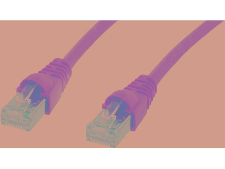 Telegärtner Netwerk Aansluitkabel CAT 6A S-FTP 0.50 m Geel