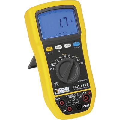 Chauvin Arnoux C.A 5275 Multimeter  Digitaal Spatdicht (IP54) CAT III 1000 V, CAT IV 600 V Weergave (counts): 6000