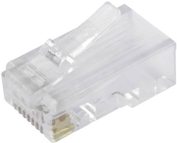 BEL Stewart Connectors SS-37000-002 Modulaire stekker niet-afgeschermd Cat.5e Stekker, recht Aantal polen: 8P8C Glas (helder) 1 stuk(s)