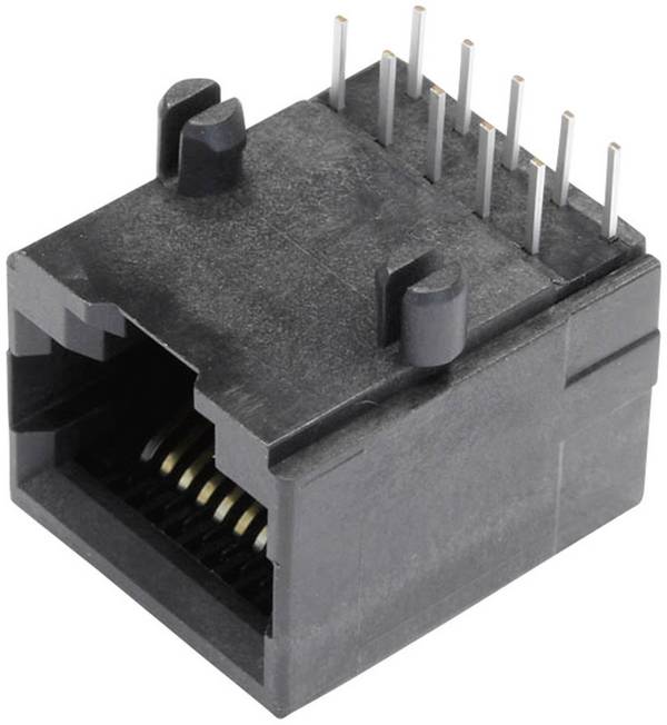 BEL Stewart Connectors SS64100-018F Modulaire inbouwbus niet-afgeschermd Bus, inbouw horizontaal Aantal polen: 10P10C Zwart 1 stuk(s)