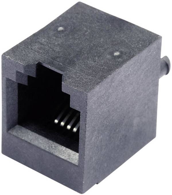 BEL Stewart Connectors SS65600-002F Modulaire inbouwbus verticaal niet-afgeschermd Bus, inbouw verticaal Aantal polen: 6P4C Zwart 1 stuk(s)
