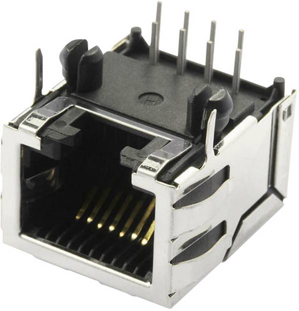 BEL Stewart Connectors SS70100-011F Modulaire inbouwbus afgeschermd Cat.5 met vergrendelingslipjes Bus, inbouw horizontaal Aantal polen: 10P8C Vernikkeld, Metaal 1 stuk(s)