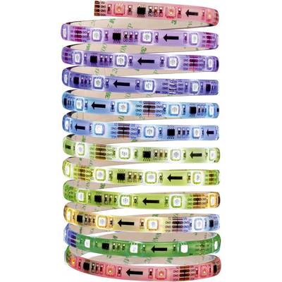 Paulmann Function Digital LED Stripe Set 3m RGB 70481 LED-strip complete set Met connector (male) 12 V 3 m RGB 1 stuk(s)-0