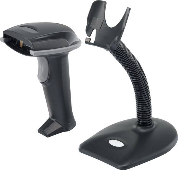 Renkforce LS6320E USB-Kit Autosense Barcodescanner Kabel 1D Laser Zwart Handmatig USB