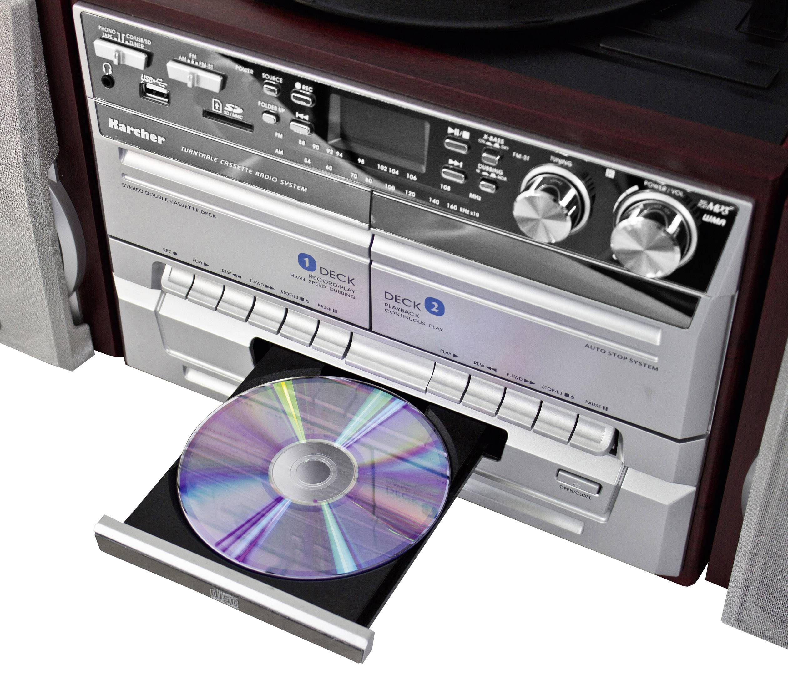 Karcher KA 320 Stereoset CD, Cassette, Middengolf, Platenspeler, SD