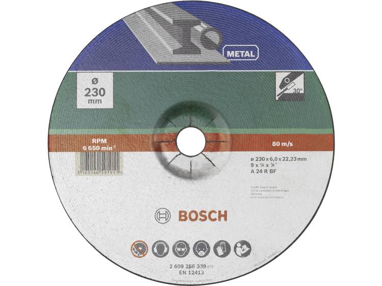Bosch 2609256339 Afbraamschijf gebogen, metaal Ø 230 mm 1 stuks