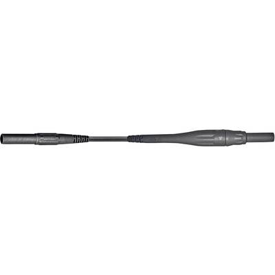 Stäubli XSMS-419  Veiligheidsmeetsnoer [Banaanstekker 4 mm - Banaanstekker 4 mm] 1.00 m Zwart 1 stuk(s)