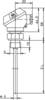 Jumo 902030/10-402-1003-1-6-100-104/000 Temperatuursensor Sensortype Pt100 Meetbereik temperatuur -50 tot 400 °C Sensor-Ø 6 mm Kalibratie (ISO)