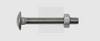 SWG 9799328170 Platbolkopschroef 6 mm 40 mm Buitenzeskant DIN 603 RVS A2 50 stuk(s)