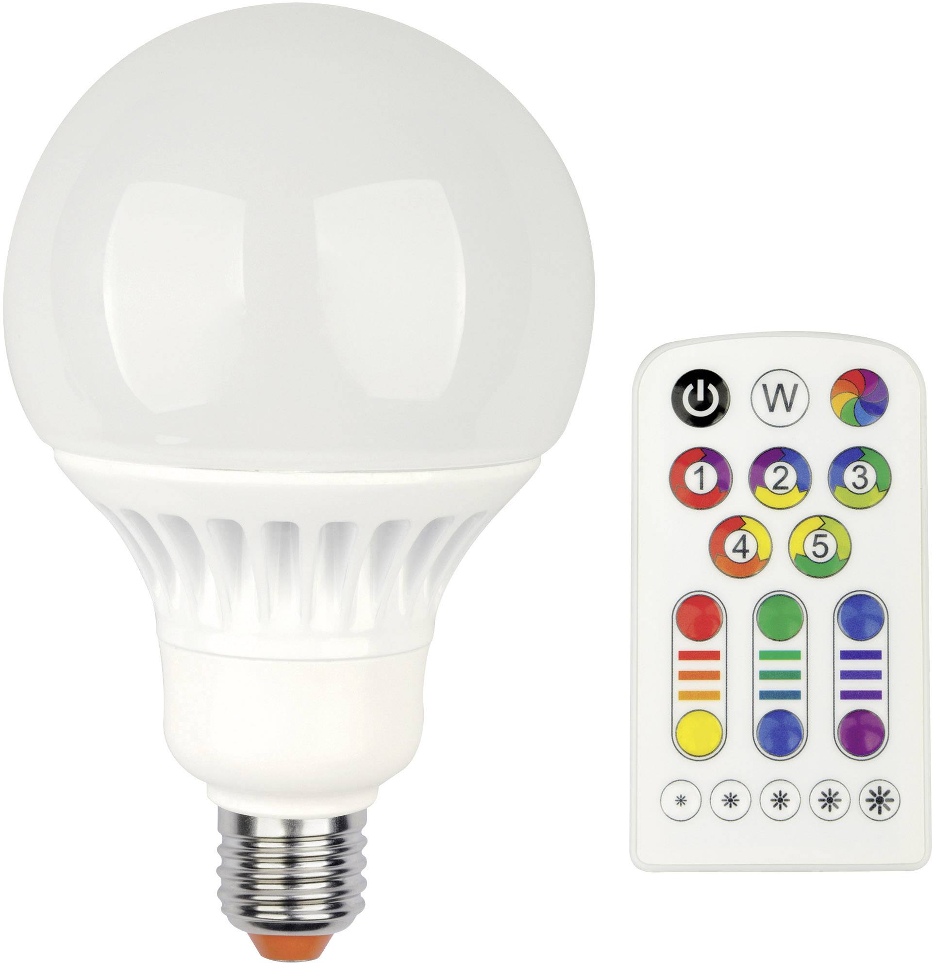 JEDI Lighting LED-lamp E27 Bol 13 W = 60 W RGBW Energielabel: A ... JEDI Lighting LED-lamp E27 Bol 13 W = 60 W RGBW Energielabel: A ...
