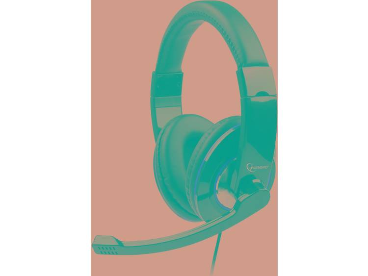Gembird MHS-001 PC-headset 3.5 mm jackplug Kabelgebonden, Stereo Over Ear Zwart