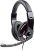Gembird MHS-001 Over Ear headset Computer Kabel Stereo Zwart Volumeregeling, Microfoon uitschakelbaar (mute)