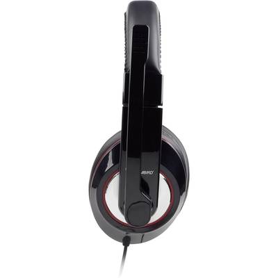 Gembird MHS-001 Over Ear headset Computer Kabel Stereo Zwart Volumeregeling, Microfoon uitschakelbaar (mute)-2